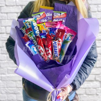Букет из конфет и Milka